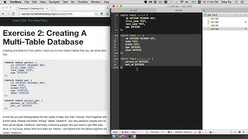 Learn SQL The Hard Way Exercises 0-3