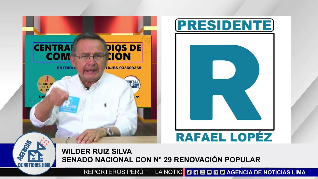 Wilder Ruiz Silva candidato al Senado Nacional N° 29 con Renovación Popular