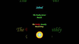 Solution to the Faulty Server Puzzle | The Binary Logic Trick Revealed! #puzzle #puzzlesolution