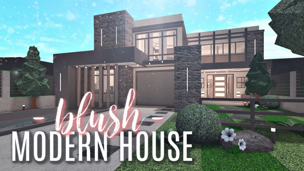 Bloxburg Blush Modern House 131k Youtube