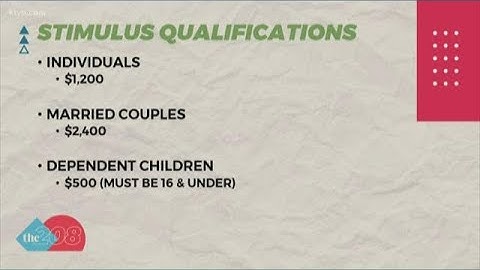 Show me the money: Why some dependents do not qualify for stimulus payments