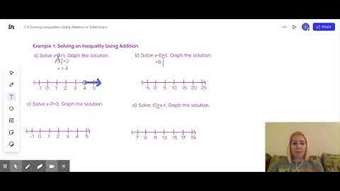 7.6 Solving Inequalities Using Addition or Subtraction - Ex 1: Solving an Inequality Using Addition