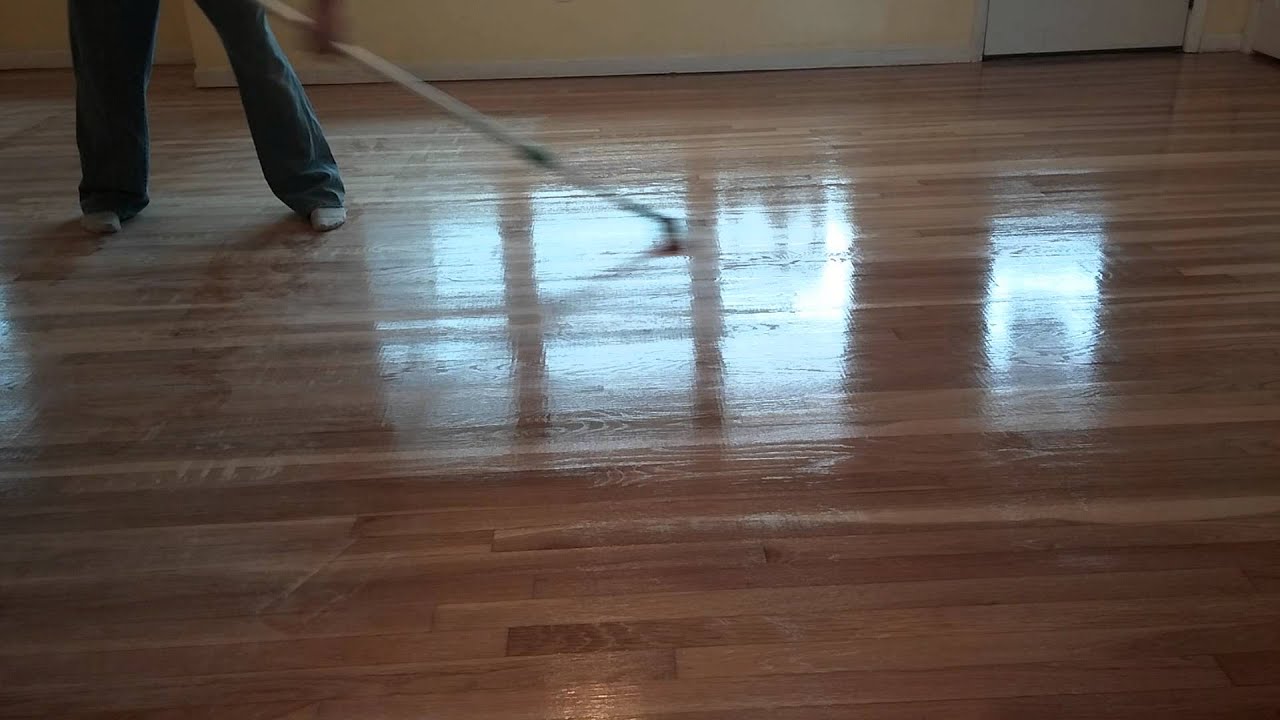 Hardwood Floor Sanding Polyurethane Technique Youtube