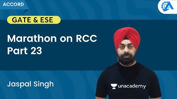 Marathon on RCC | Part 23 | GATE & ESE 2023 | Jaspal Singh