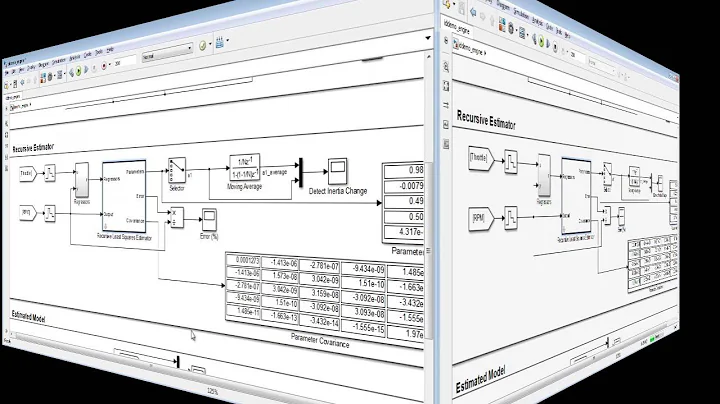Online Parameter Estimation with Simulink