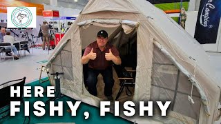 Fui a una exposición rusa de pesca y caza.