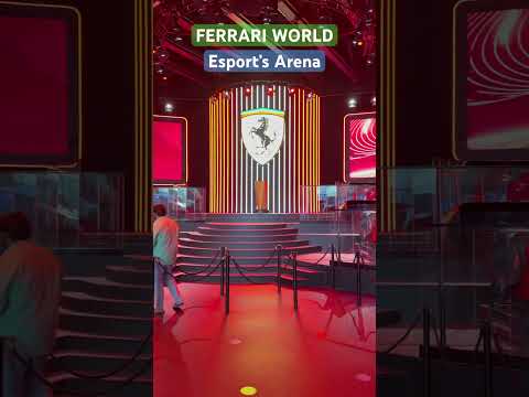Ferrari world esports arena #dubai #dubailife #travel #ferrari #feedshorts #shorts