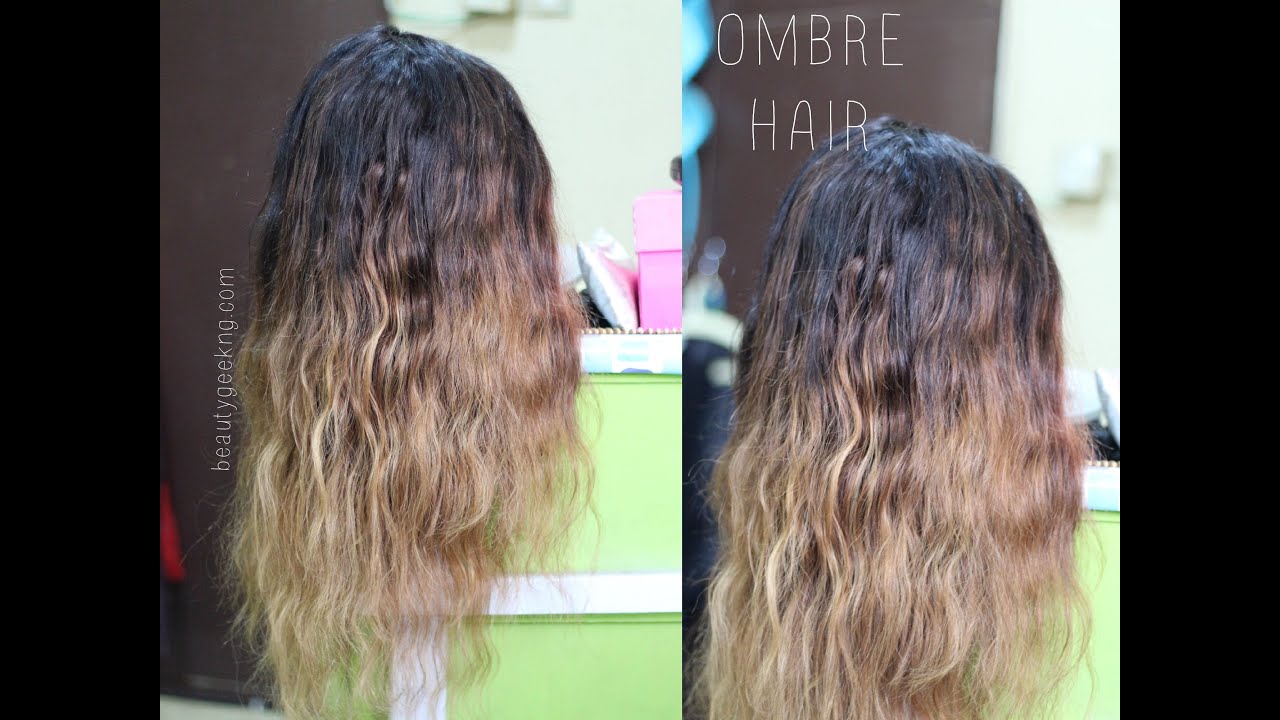 Easy Way To Bleach Ombre Hair Youtube