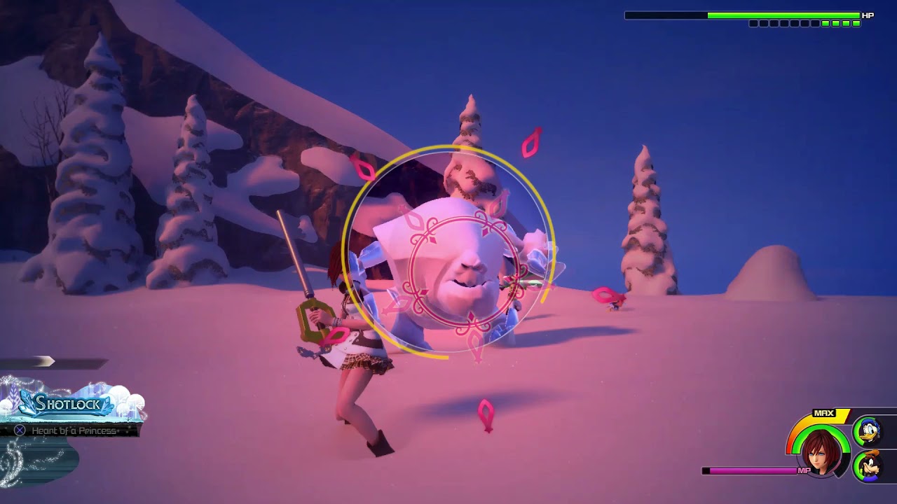 (KH3 PC Modded) Kairi (with Kingdom Key), Donald, and Goofy vs Marshmallow