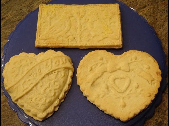 Traditional moulded shortbread – using my Mum's shortbread mould.