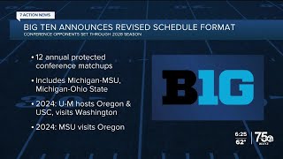 Big Ten announces revised football schedule format