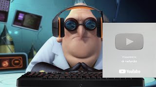 dr nefario gets youtube playbutton