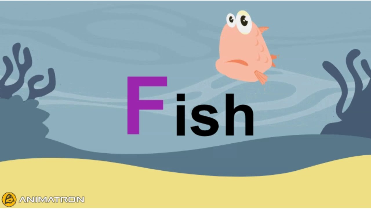 NEW letter F for FISH alphabet ABC phonics VIDEO - YouTube