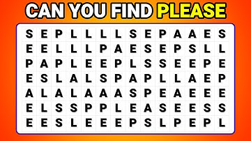Find 👉PLEASE👈 in 20 seconds | Visual Test | Observation Skills |  Find the Odd one out