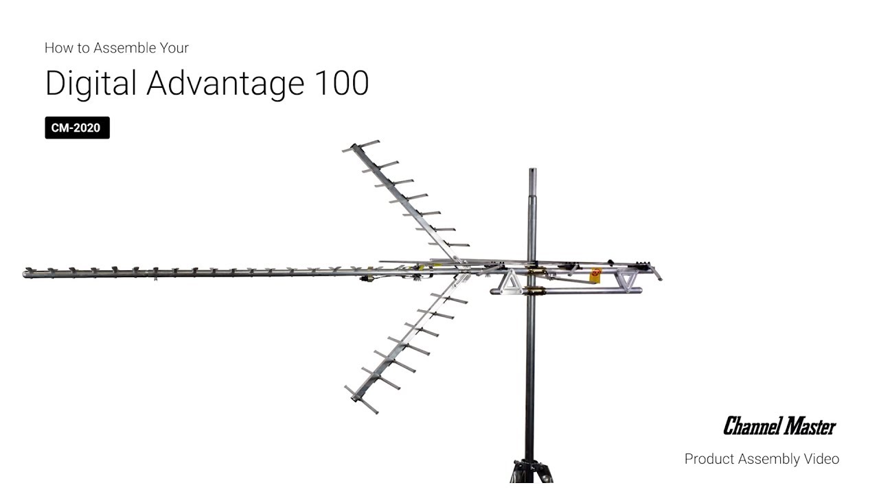 Cómo ensamblar la antena de TV para exteriores Digital Advantage 100 [CM-2020]