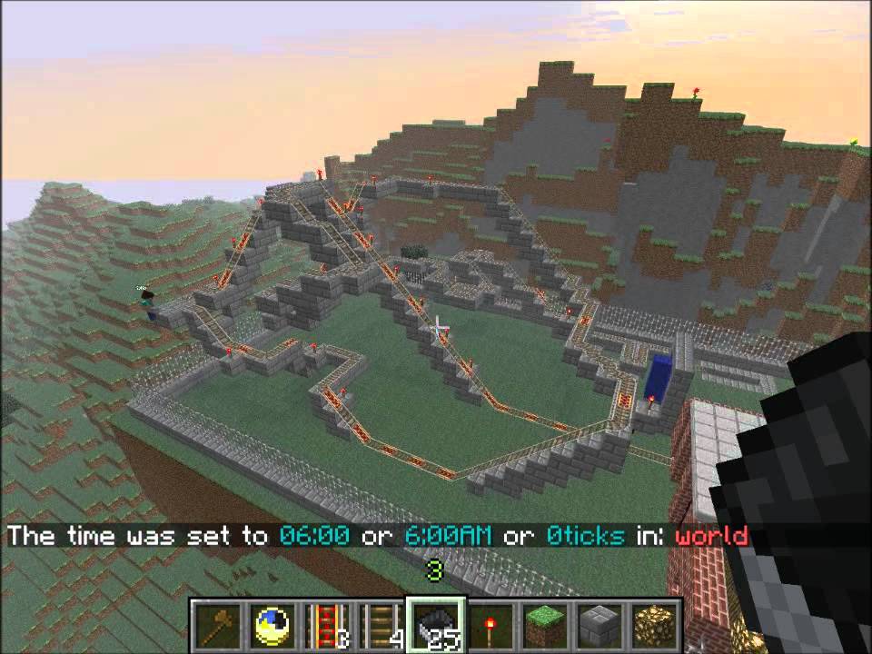 Minecraft achterbahn bauen Part (5/5) - YouTube