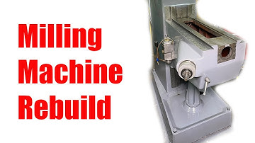 Milling machine rebuild and scraping part 1 of 2