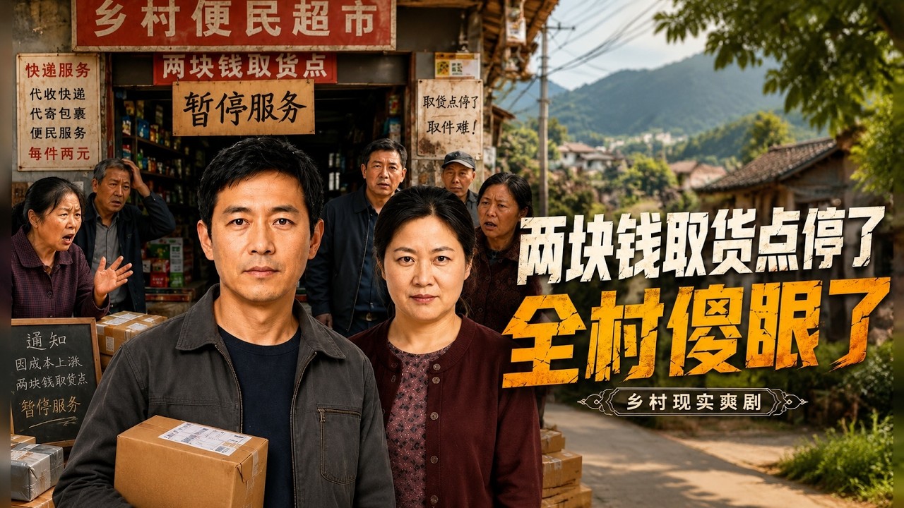 【高清全集】《两块钱取货点停了，全村傻眼了》 #逆袭 #爱情 #甜宠 #反转 #热门短剧 #drama #爽剧 #電影 #精彩影视 #AI短剧