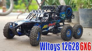Unboxing and Test RC Car Wltoys 12628, 6x6, 4wd, 40Km/h