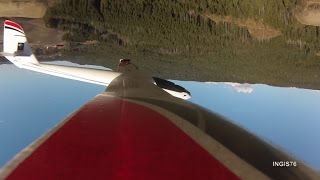 RC FLIGHT PARKZONE RADIAN PRO 2000mm MOTOR GLIDER ONBOARD CAMERA SHOT IN THE SUN
