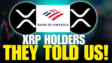 Bank of America Exposed Their Next Move | XRP Holders PLEASE WATCH!
