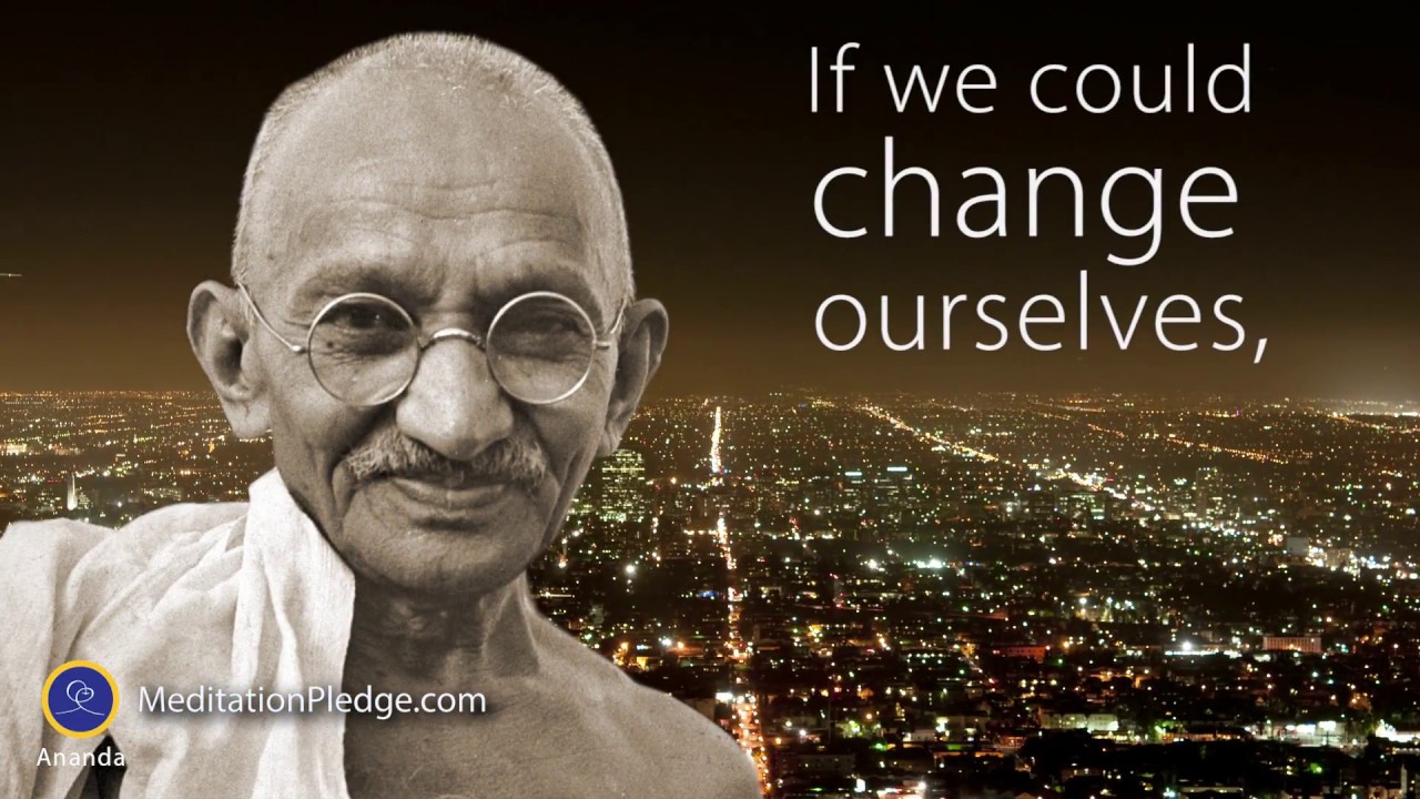 yogananda and gandhi change