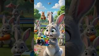 The Clone Camera Disaster! 😂#FunnyCartoon #Rabbit #ComedyShorts #Animation #YouTubeShorts