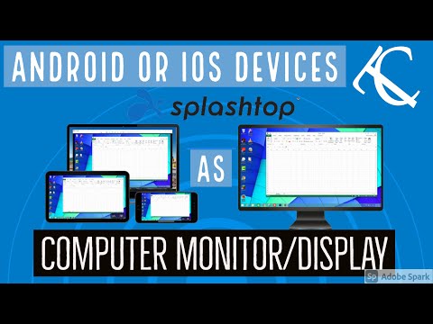 Use Your Android & Iphone as Computer Display or Monitor (Splashtop Wired XDisplay)