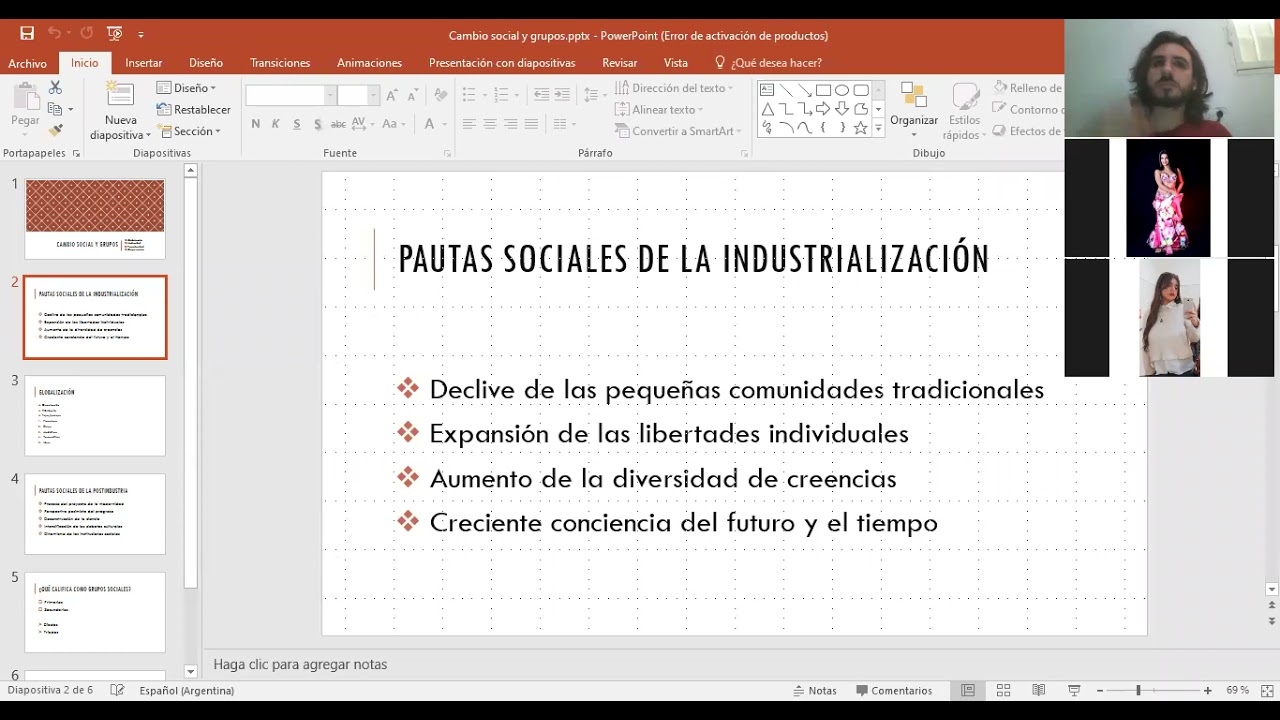 Clase N°8 Modernidad y posmodernidad / Grupos sociales