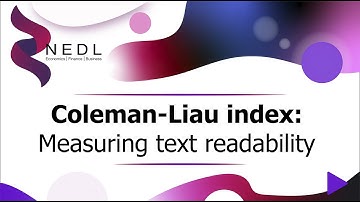 Coleman-Liau index explained: Measuring text readability (Excel)