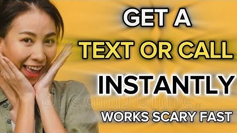 Receive An Instant Text Or Call AfterListening For Just 5 Minutes | Watch WhatHappens!