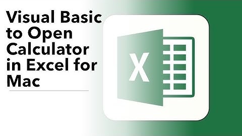Open Mac Calculator From Excel #excel #youtube