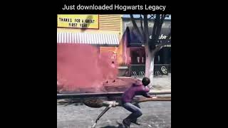 Just downloaded Hogwarts Legacy #shorts #2023