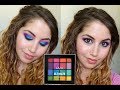 BLUE AND PURPLE EYE MAKEUP TUTORIAL | NYX ULTIMATE BRIGHTS