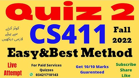 cs411 quiz 2 solution fall 2022 cs411 quiz 2 2022 cs411 quiz 2 solution 2022 cs411 quiz no 2 2022