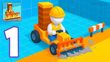 Tile Stamper Gameplay Walkthrough Part 1 - Tutorial Build Cozy Community ASMR (Android,iOS)