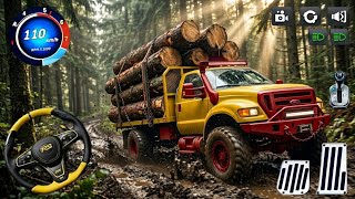 Heavy Cargo Truck Driving Offroad 3D _ Dangerous Track Mission _ Us Truck Transport Game 3D  screenshot 1