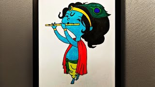 Little Krishna Drawing'..,by colour sketch pen.../ Please like the video and subscribe... ❤️🙏
