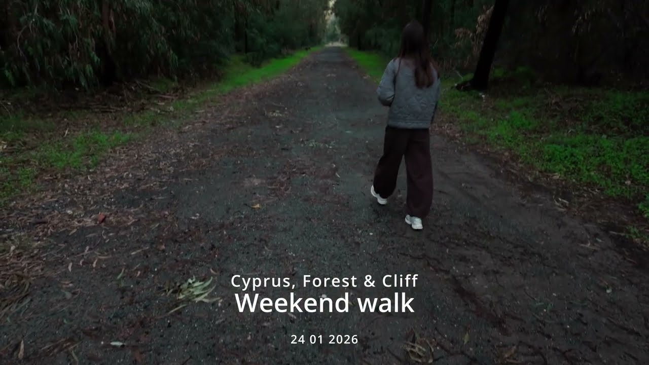 Peaceful Forest Walk in Cyprus | Relaxing Music & Scenic Cliff Views 24 01 2026