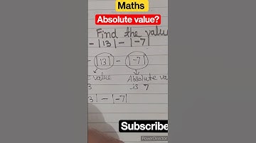 What is Absolute value?/maths #maths #tricks #maths #shorts #shortsfeed #viral #viralshorts#ytshorts