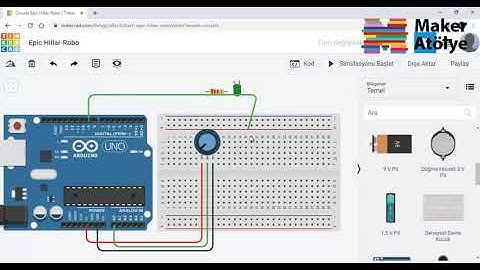 Maker Atölye - Arduino Dersleri "Potansiyometre & Parlaklık"