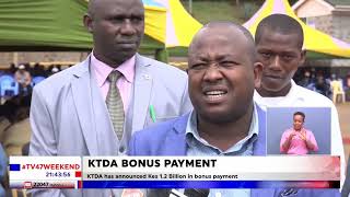 KTDA announces KSh1.2 billion in bonus payments to farmers