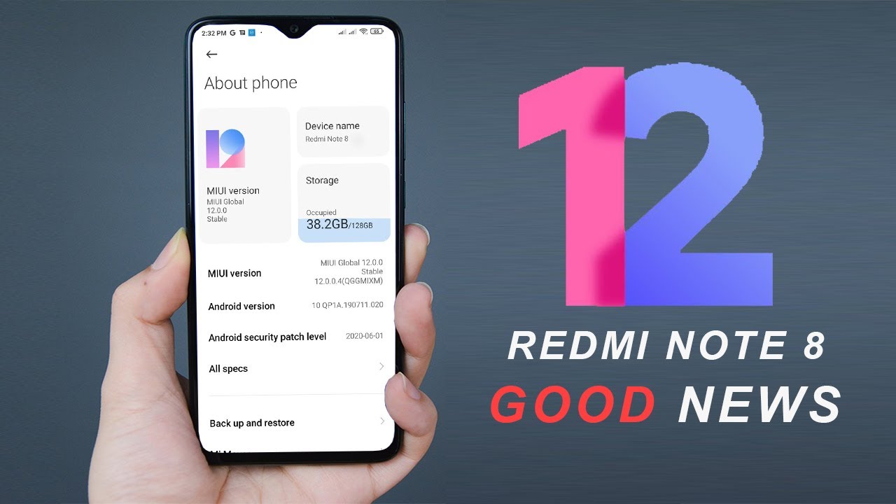 Redmi Note 8 Miui 12.0 2.0