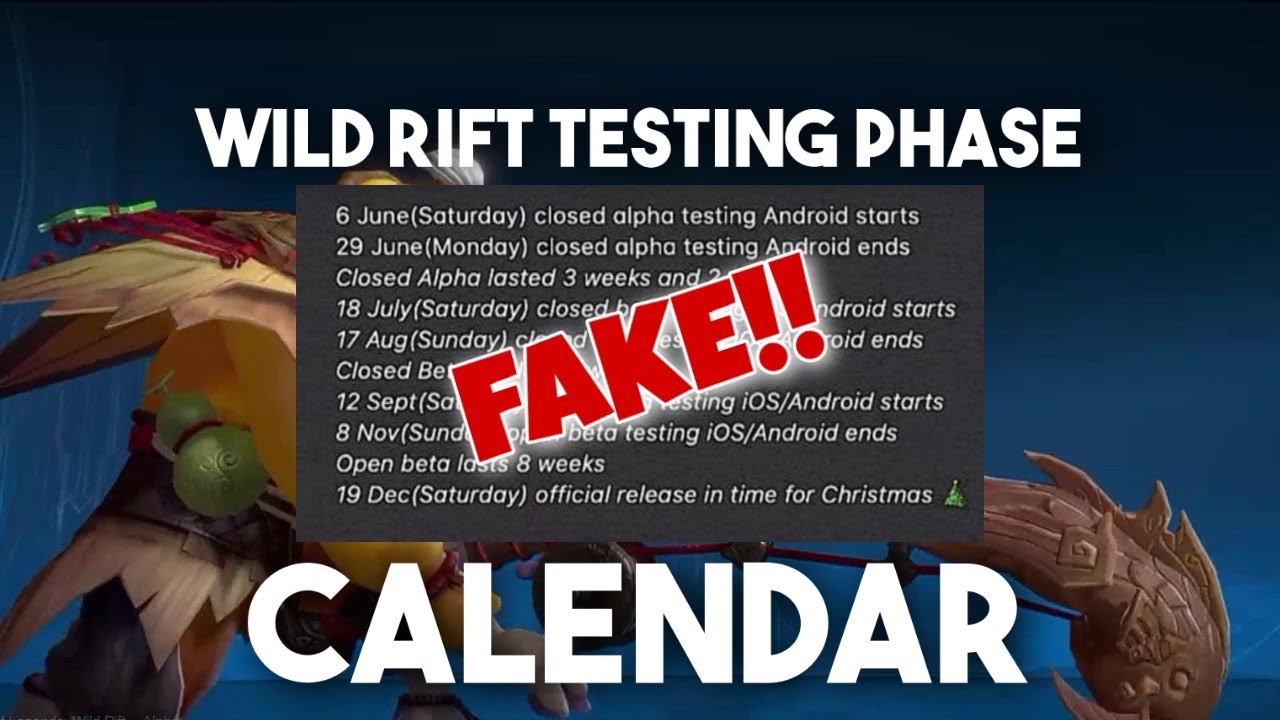 LOL MOBILE WILD RIFT BETA TEST ISN'T COMING THIS JULY!!