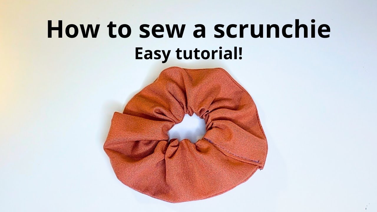 How to sew a scrunchie - The perfect first sewing project! - YouTube
