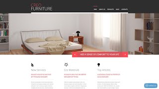 Furniture Responsive WordPress theme by RockThemes Website Template - 53093