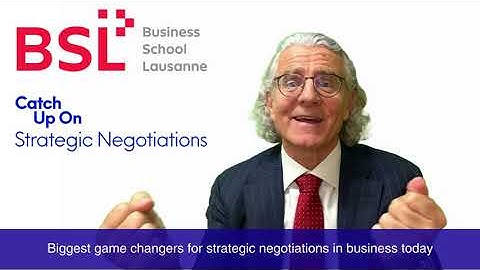 Prof. Giuseppe Conti - Strategic Negotiations
