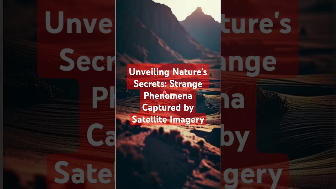 Unveiling Nature's Secrets: Strange Phenomena Captured by Satellite Imagery