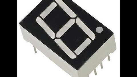 Seven Segment Display using Arduino part 1 (1 Digit Common Anode)