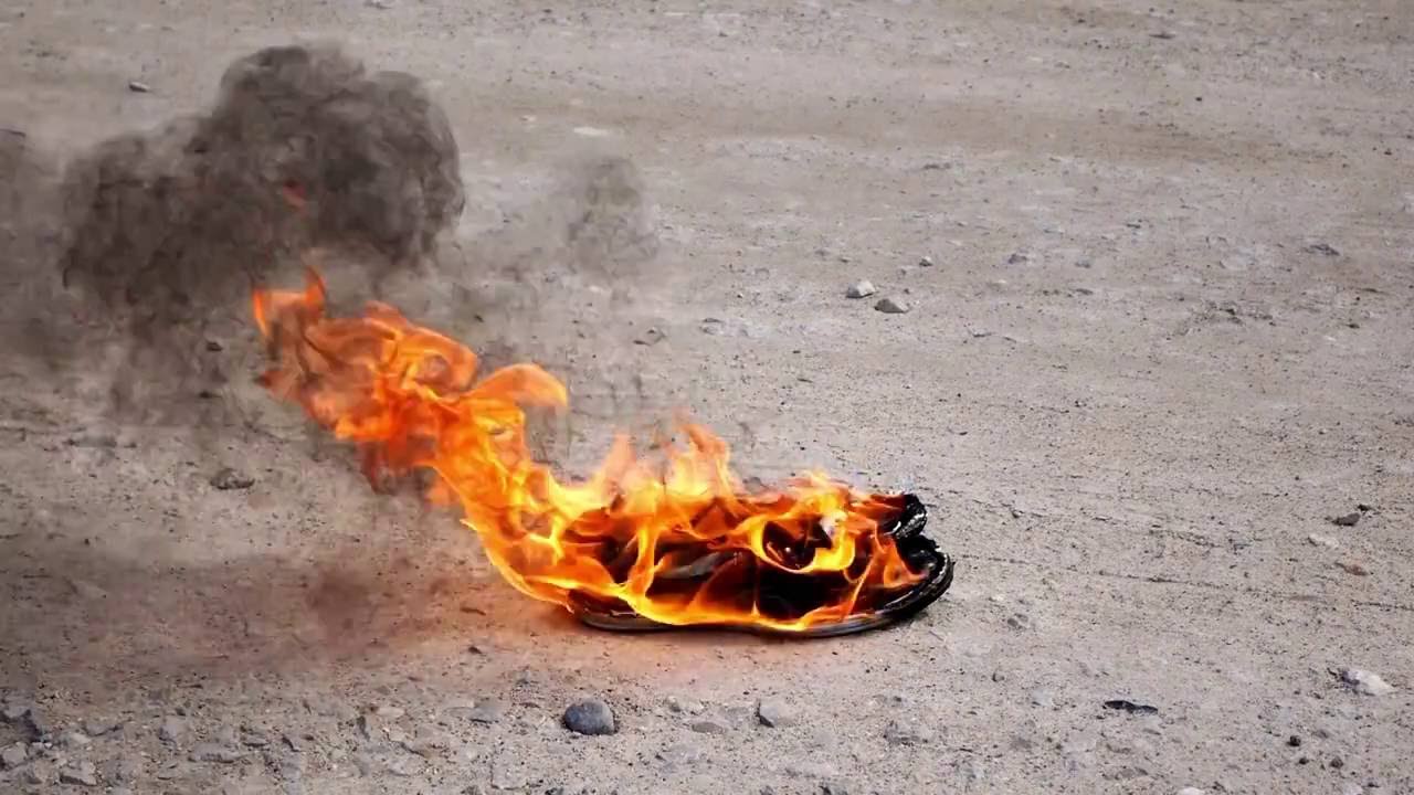 Burning shoes YouTube Burning shoes YouTube
